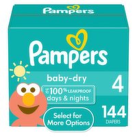 Pampers - Baby-Dry Diapers Size 4, 144 Each