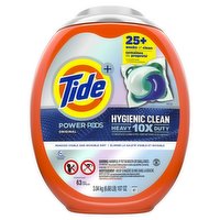 Tide - Laundry Detergent Pods, Hygienic Clean, 63 Each