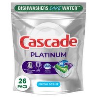 cascade - Action Packs Platinum Fresh Scent, 26 Each