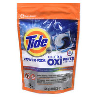 Tide - Tide Power Pods Oxi White Bright, 18 Each