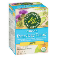 Traditional Medicinals - Every Day Detox Lemon, 16 Each