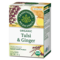 Traditional Medicinals - Tea Tulsi with Ginger, 16 Each