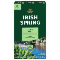 Irish Spring - Aloe Mist Soap Bars, 6 Each
