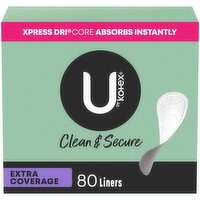 U by Kotex - Lightdays Liners Extra Coverage Unscented