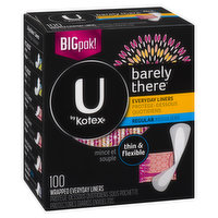 U by Kotex - Barely There Thin Liners, 100 Each