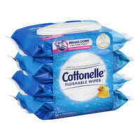 Cottonelle - Flushable Wipes, Cleansing Water & Cleansing Ripples, 4 Each