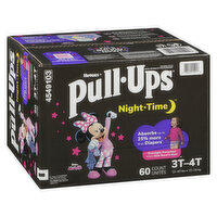 HUGGIES Pull-Ups - Night 3T-4T Girl Giga, 60 Each