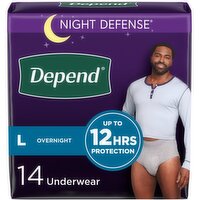 Depends - Men Overnight Underwear, Large