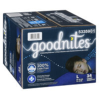 Goodnites - Boy's Nighttime Bedwetting Underwear Giga Pack,L, 34 Each