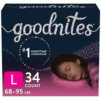 Goodnite - Youth Girl Giga S5 - Large, 34 Each