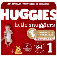 Huggies - Little Snugglers Diapers Step 1, 84 Each