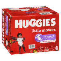Huggies - Little Movers Diapers Step 4, 58 Each