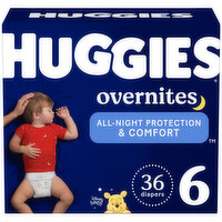 HUGGIES - Overnite Diapers Step 6 Giga Jr, 36 Each