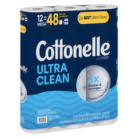 Cottonelle - Cottonelle Mega Roll Ultra Clean, 12 Each