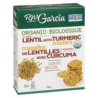 Rw Garcia - Crackers - Lentil with Turmeric, 155 Gram