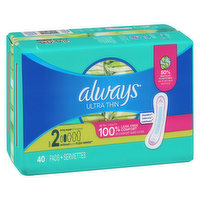 Always - Always Ultra Thin Long Super, 40 Each