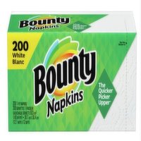 Bounty - White Napkins, 200 Each