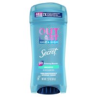 Secret - Womens Outlast Sweat & Odor Clear Gel Deodorant, Unscented, 73 Gram