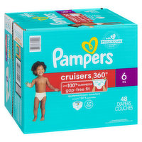 Pampers - Cruisers 360 Diapers - Size 6 Super Pack, 48 Each