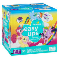 Pampers Easy Ups Training Pants Girls 4T-5T (37+ lbs), 56 count