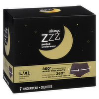 Always - Zzz Overnight Underwear, Large