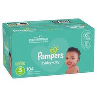 Pampers - Baby Dry Diapers - Size 3 Super Pack, 104 Each