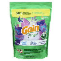 Gain - Flings! 3-in-1 Laundry Pacs - Moonlight Breeze, 35 Each