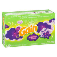 Gain - Fabric Softener Sheets, Moonlight Breeze, 120 Each