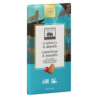 Endangered Species - Chocolate Bar - Dark Chocolate with Cranberries & Almonds, 85 Gram