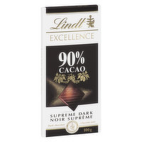 Lindt - Excellence Supreme Dark 90% Cacao, 100 Gram