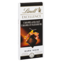 Lindt - Excellence Dark Caramel & Sea Salt Bar, 100 Gram