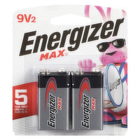 Energizer - Max Batteries - 9V 522BP2, 2 Each