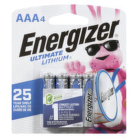 Energizer - Ultimate Lithium Batteries - AAA, 4 Each