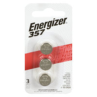 Energizer - 357 Watch Batteries, 3 Each