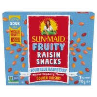 Sunmaid - Fruit Snack Raisin Sour Blue Raspberry, 7 Each