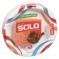 Solo - 10IN Heavy Duty Paper Plates, 48 Each