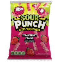Sour Punch - Bites Strawberry, 142 Gram