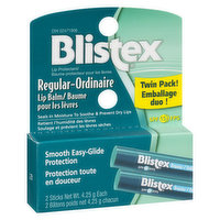 Blistex - Regular Lip Balm Twin Pack, 2 Each