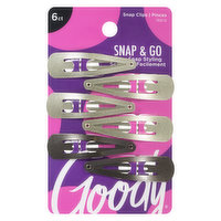 Goody - Snap Clips - Blonde, 6 Each