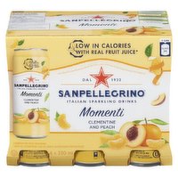 San Pellegrino - Momenti Clementine and Peach, 6 Each