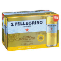 San Pellegrino San Pellegrino - Essenza - Lemon & Lemon Zest, 8 Each