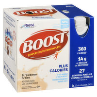 Boost - Nutritional Supplement Plus Calories - Strawbberry, 6 Each