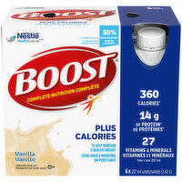 Boost - Meal Replacement Plus Calories - Vanilla, 6 Each