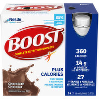 Boost - Nutritional Supplement Plus Calories - Chocolate, 6 Each