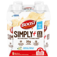 Boost - Simply+ Vanilla, 4 Each