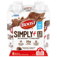Boost - Simply+ Chocolate, 4 Each