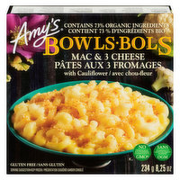 Amy's - Bowls Mac & 3 Cheese with Cauliflower, 234 Gram