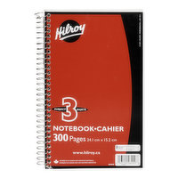 Hilroy - 3 Subject Notebook, 1 Each