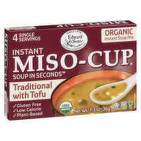 Edward & Son - Miso-Cup Soup - Organic Traditional with Tofu, 36 Gram