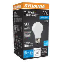 Sylvania - LED 60W A19 Daylight Dimmable Frosted, 1 Each